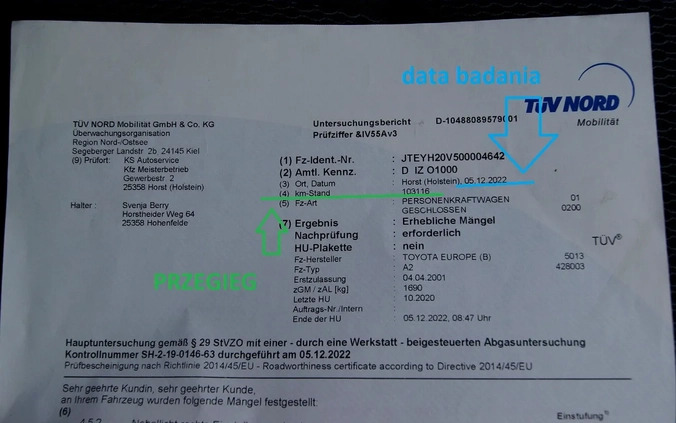 Toyota RAV4 cena 32900 przebieg: 115736, rok produkcji 2000 z Radom małe 596